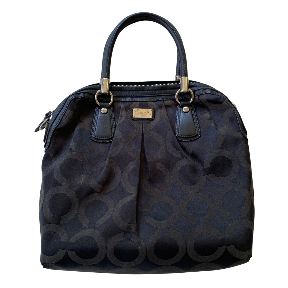 Coach Signature Canvas Satchel Bag‎ Brown 15342 C Logo Classic Hobo Chic Y2K